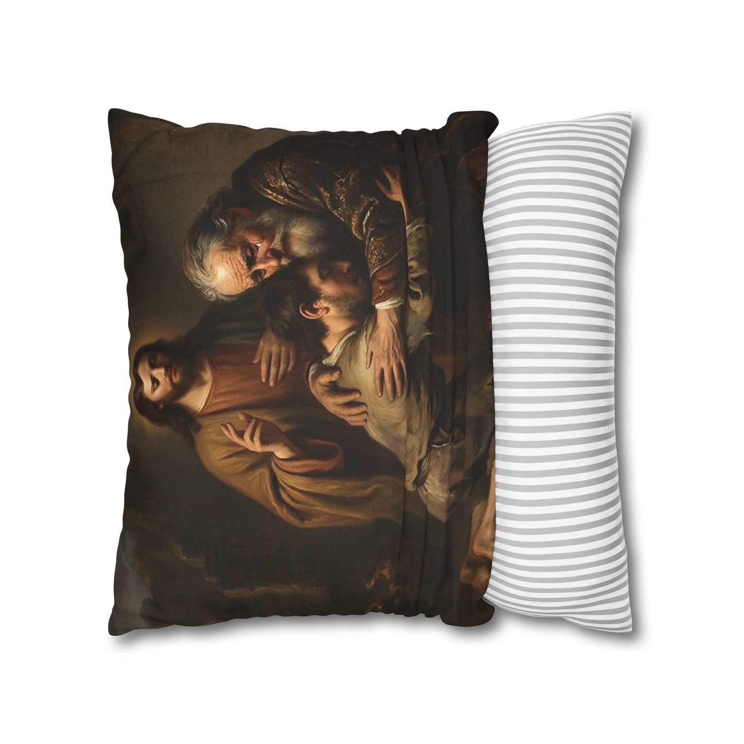The prodigal son running toward his father - Pillowcase