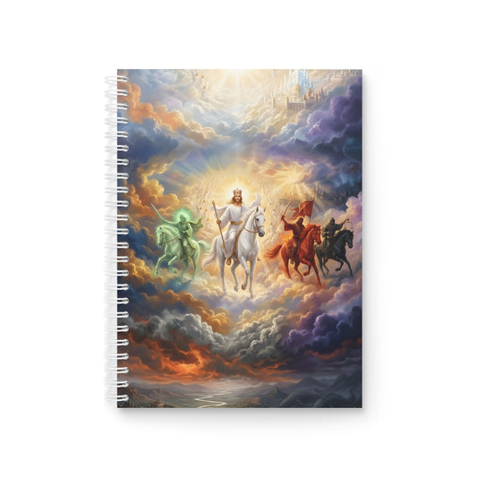 “Behold, A Pale Horse - The Four Horsemen” - Spiral Notebook