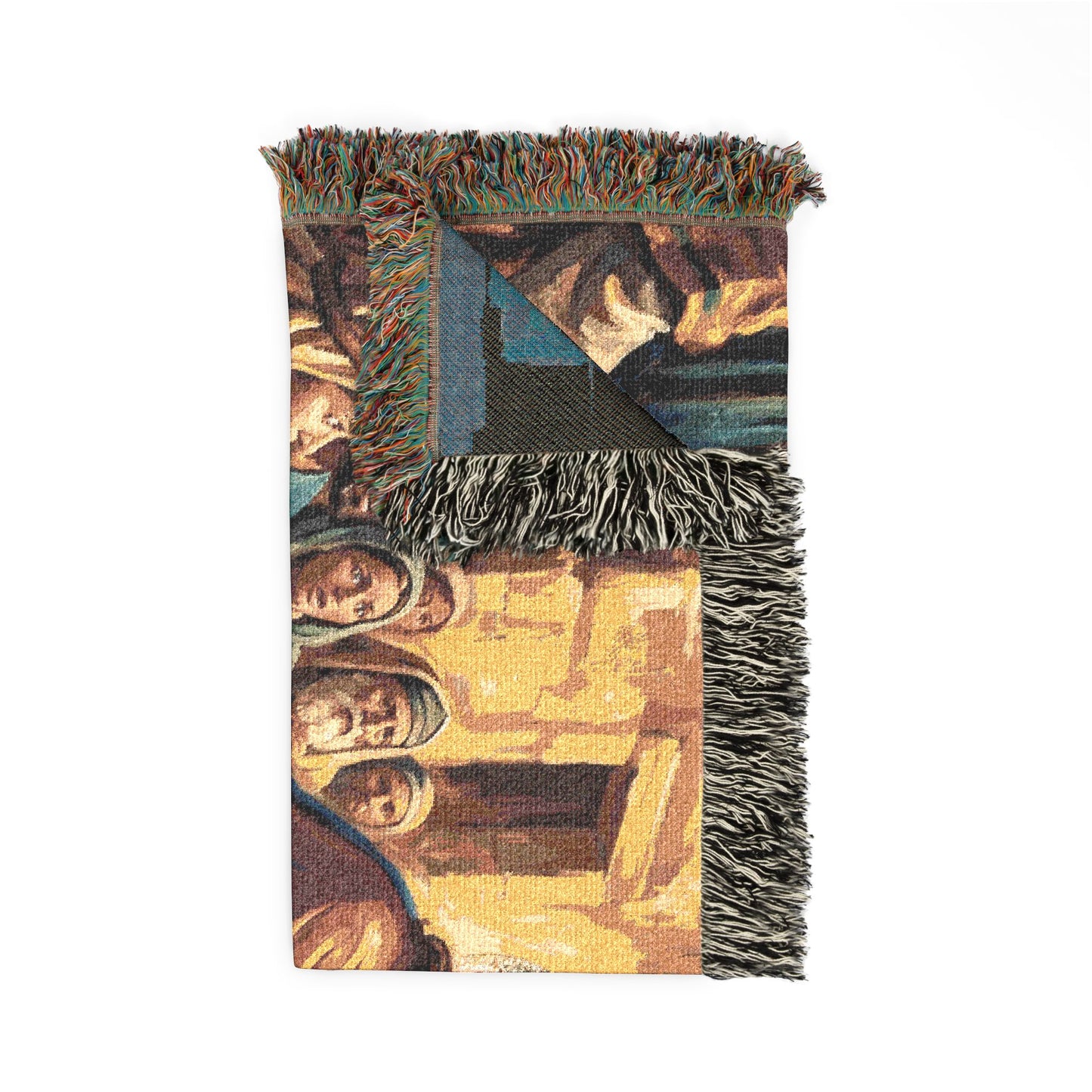 “He Opened My Eyes - Jesus Heals the Blind Man” - Woven Blanket