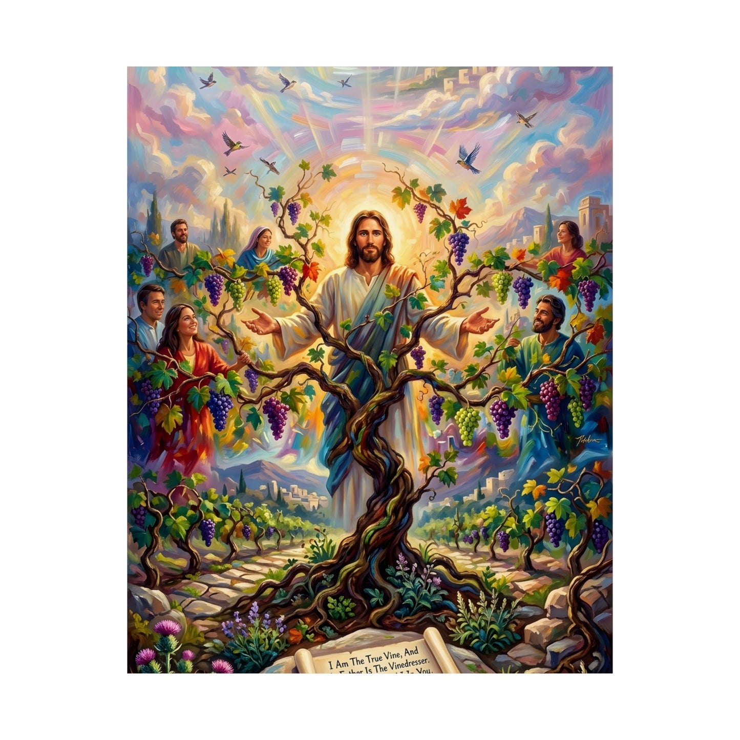 “I Am the True Vine - Abide in My Love” - Poster