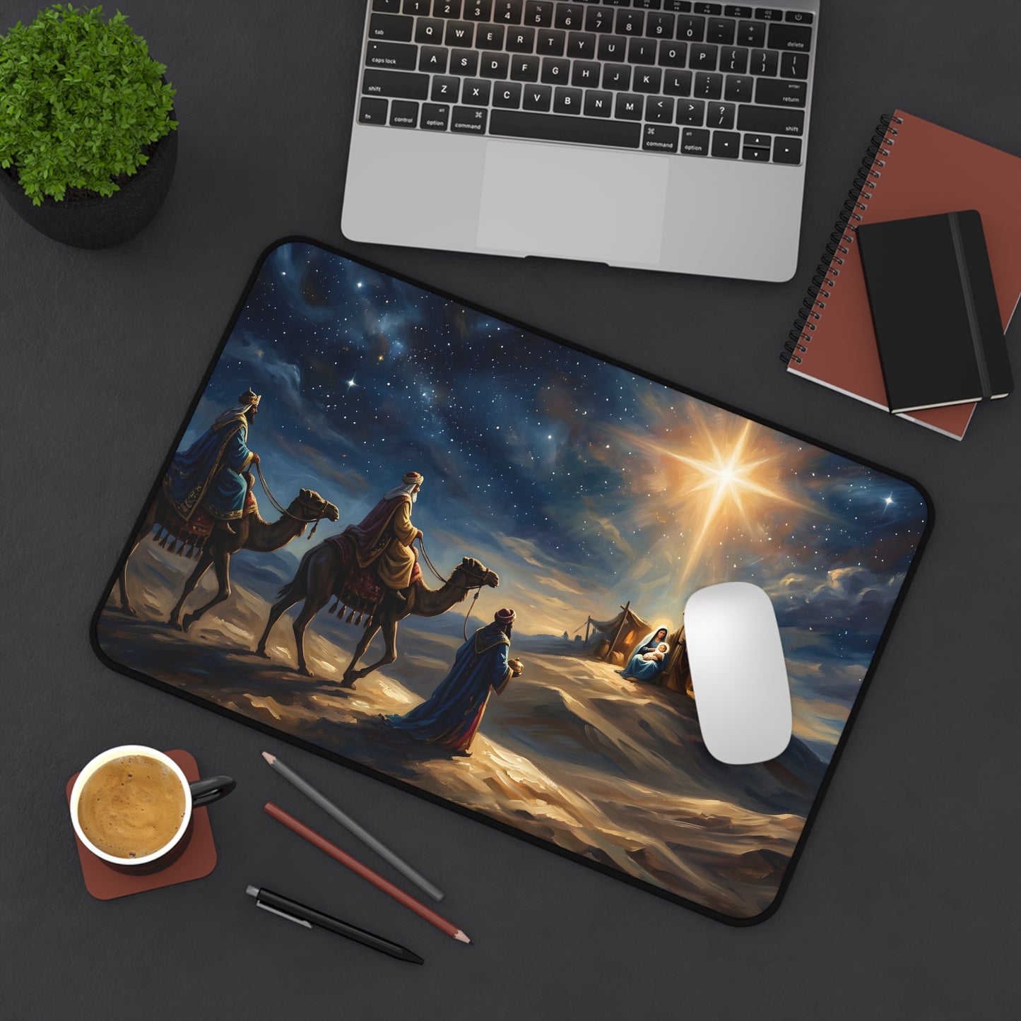 “Journey to the King - Wise Men Seek the Christ Child” - Desk Mat