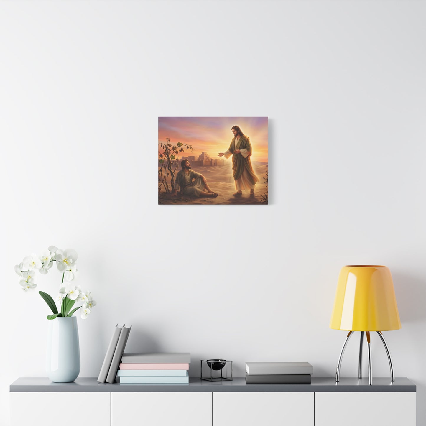“Withered Vine - Jonah's Lesson in Mercy” - Canvas Art