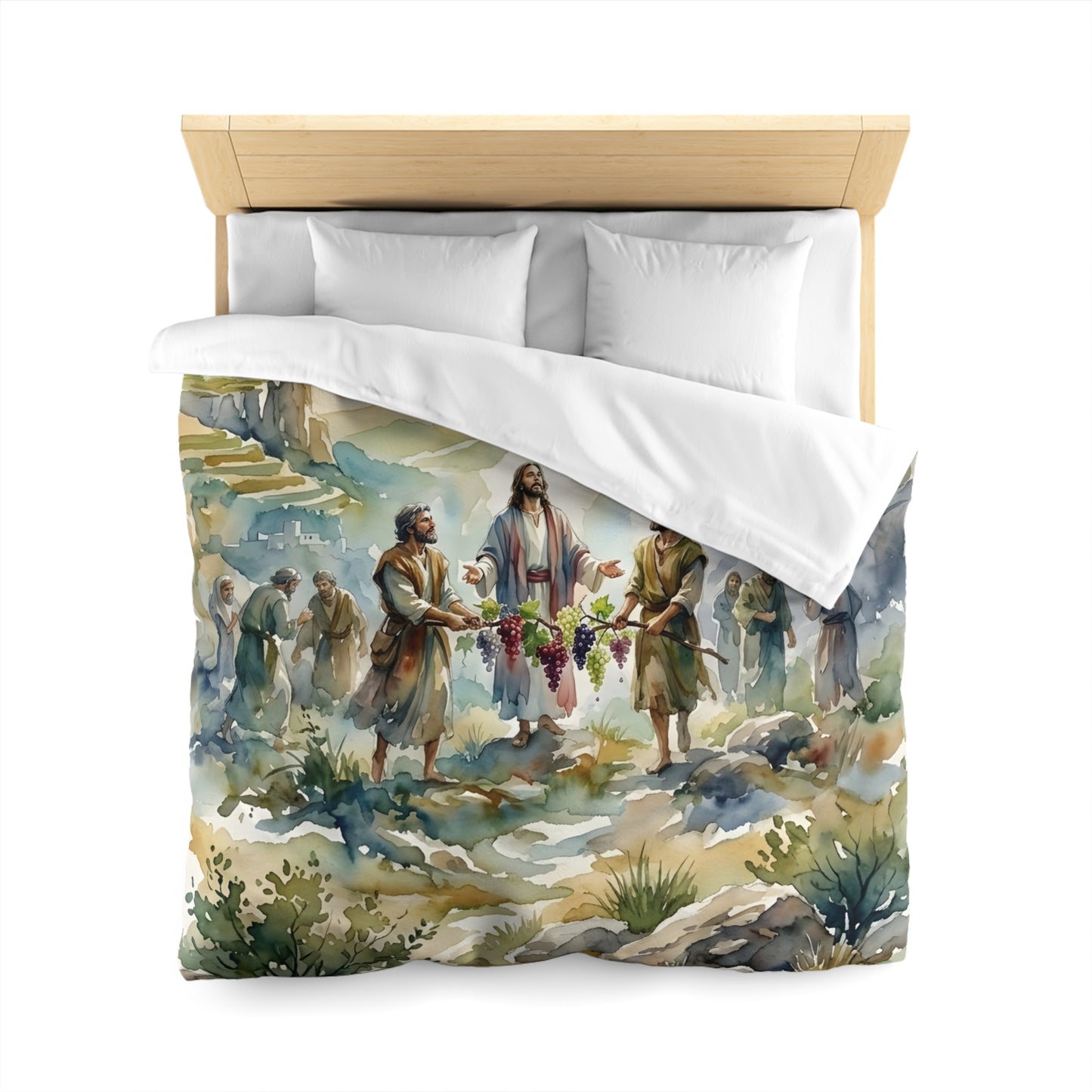 “Promised Land - The Spies Return from Canaan” - Duvet Cover