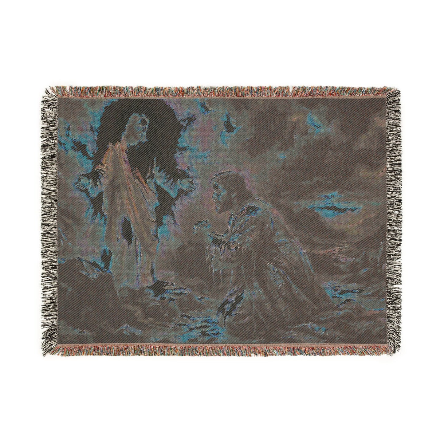 “Coat of Many Colors - Joseph's Enduring Faith” - Woven Blanket