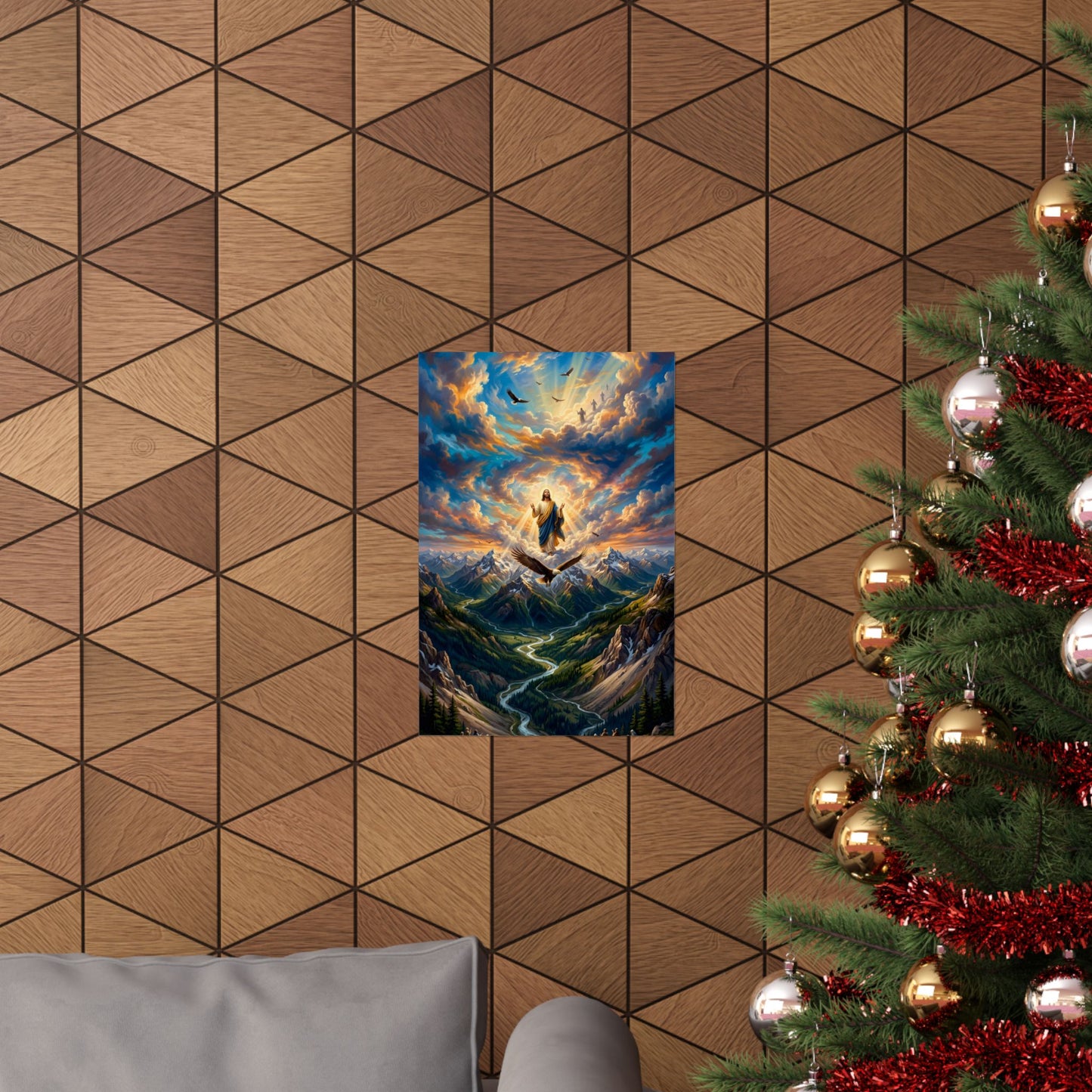 “Soaring Like Eagles - Hope in the Lord Over Mountains” - Poster