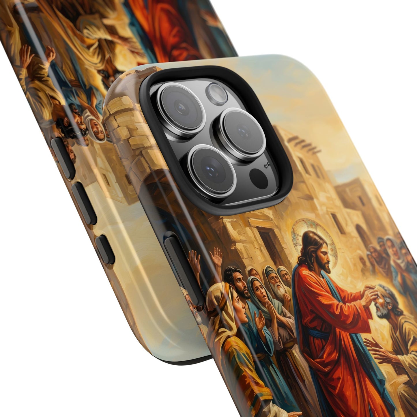 “He Opened My Eyes - Jesus Heals the Blind Man” - Phone Case