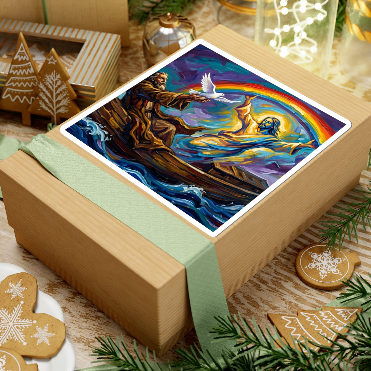 “Covenant of Hope - Noah Releases the Dove” - Sticker