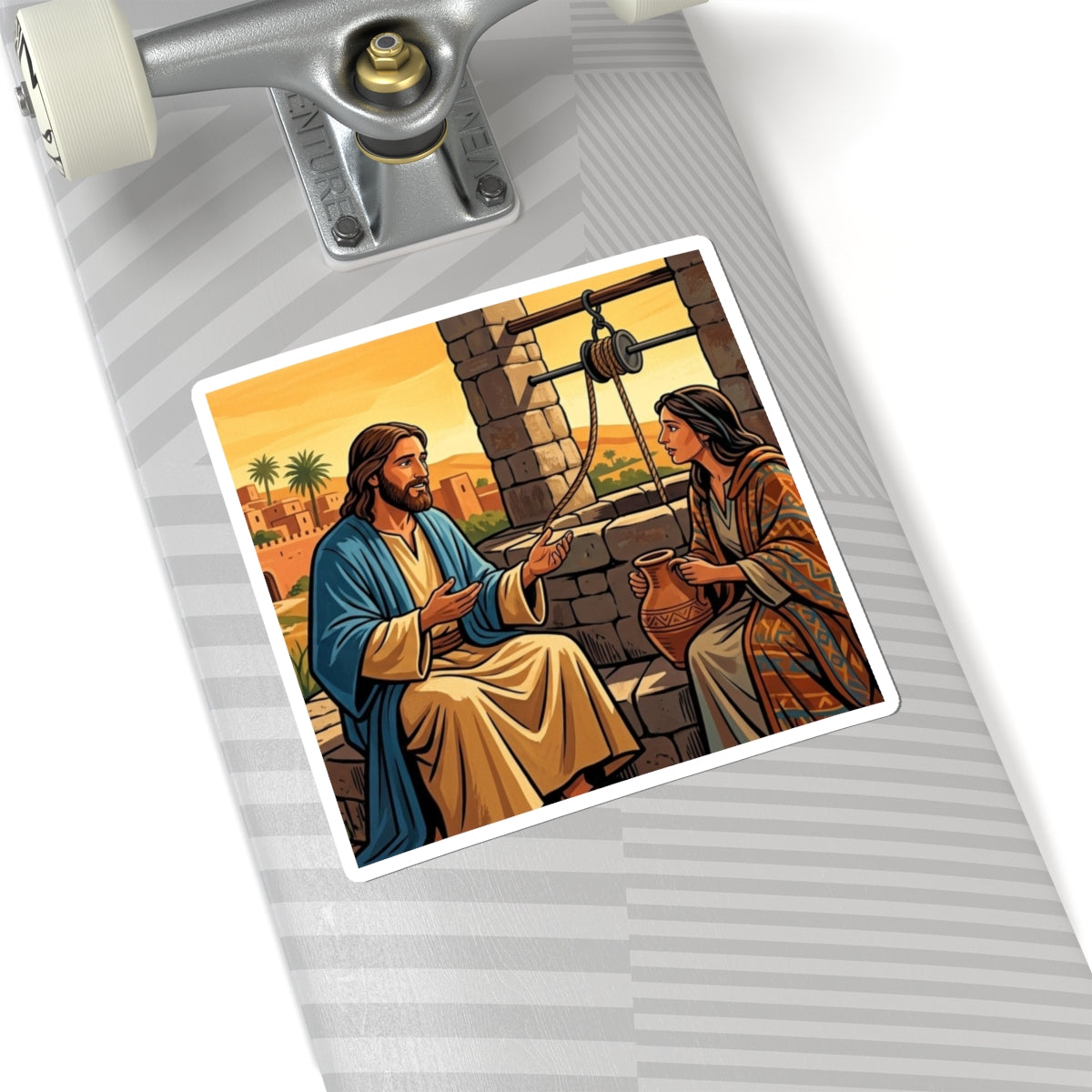 “Living Water - Jesus and the Woman at the Well” - Sticker