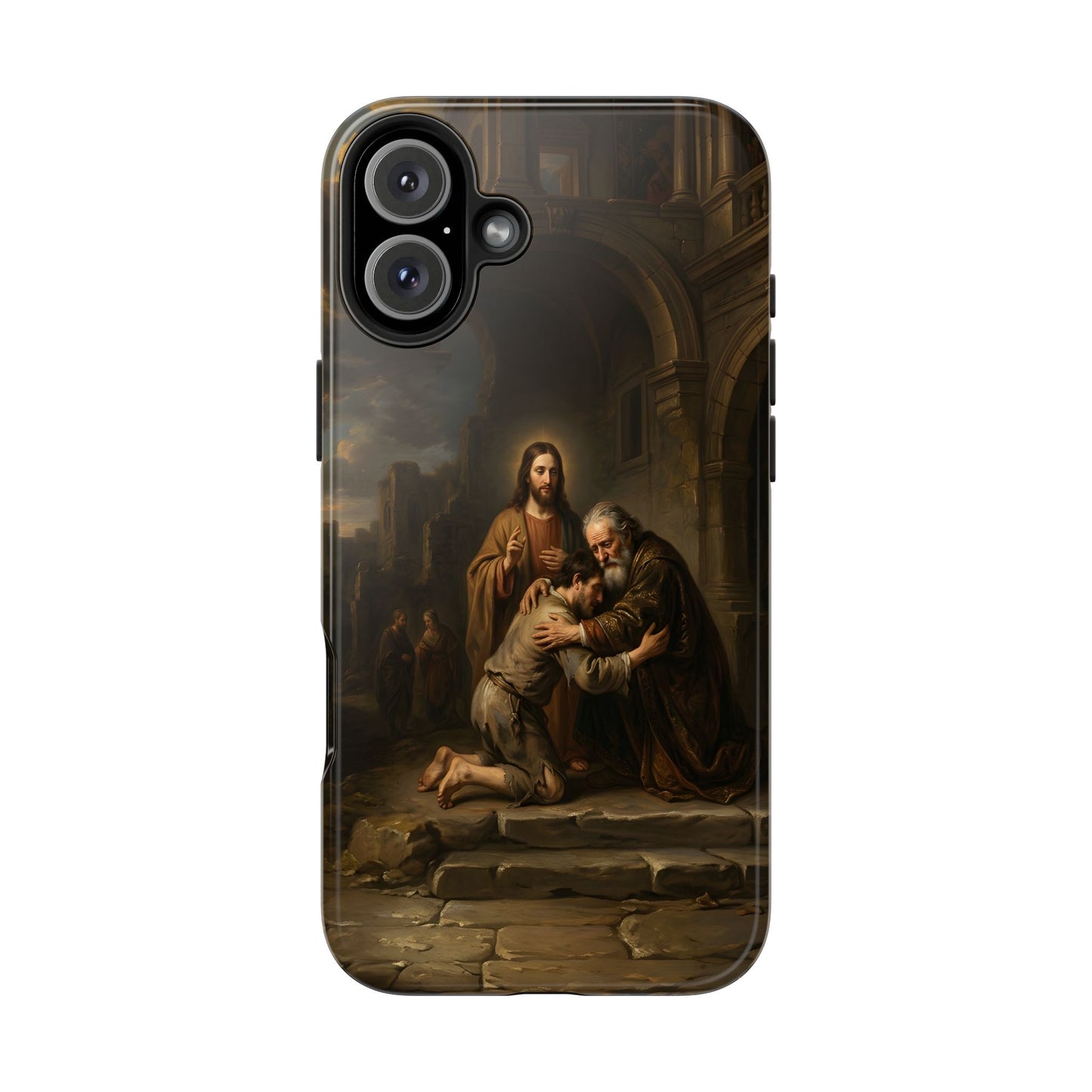 The prodigal son running toward his father - Phone Case