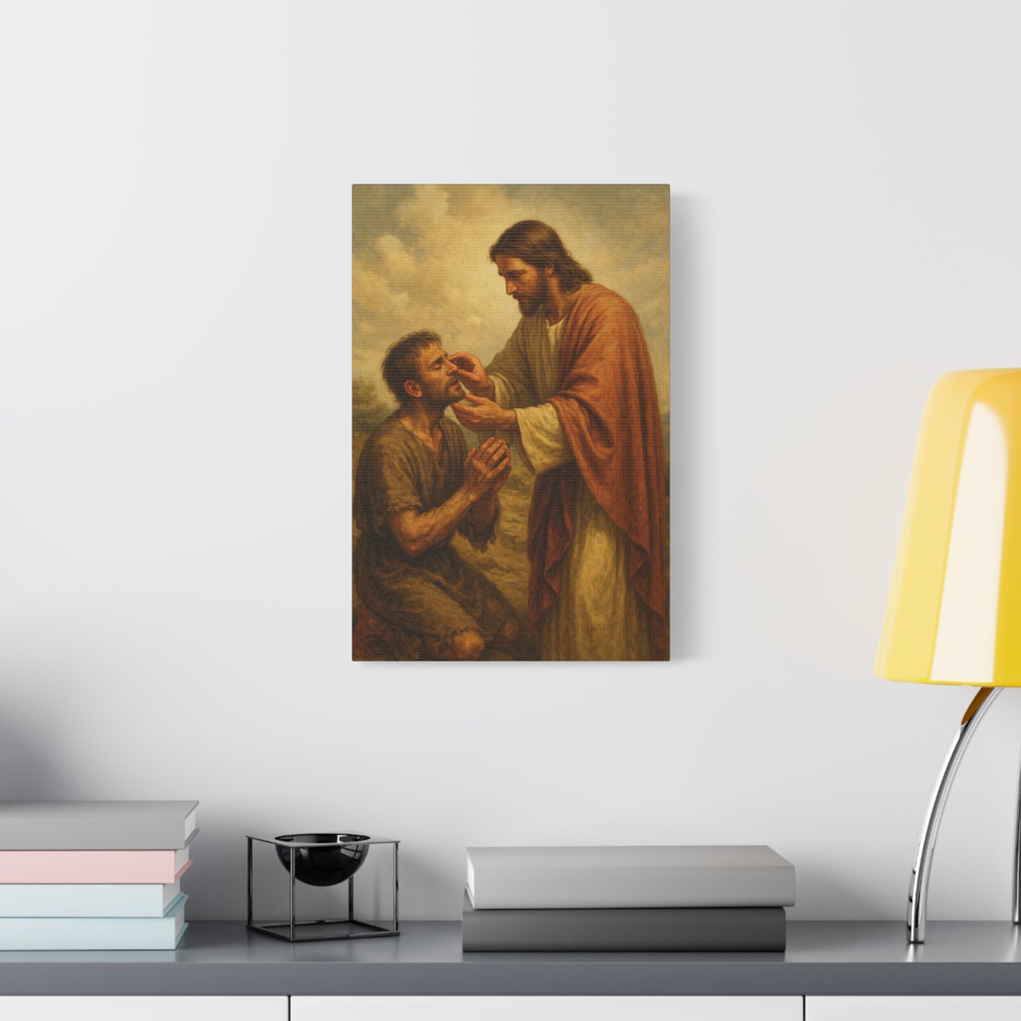 “Ephphatha – Jesus Heals a Deaf and Mute Man” - Canvas Art
