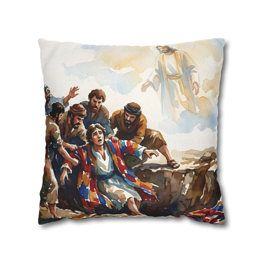 “Betrayal and Providence - Joseph in the Pit” - Pillowcase