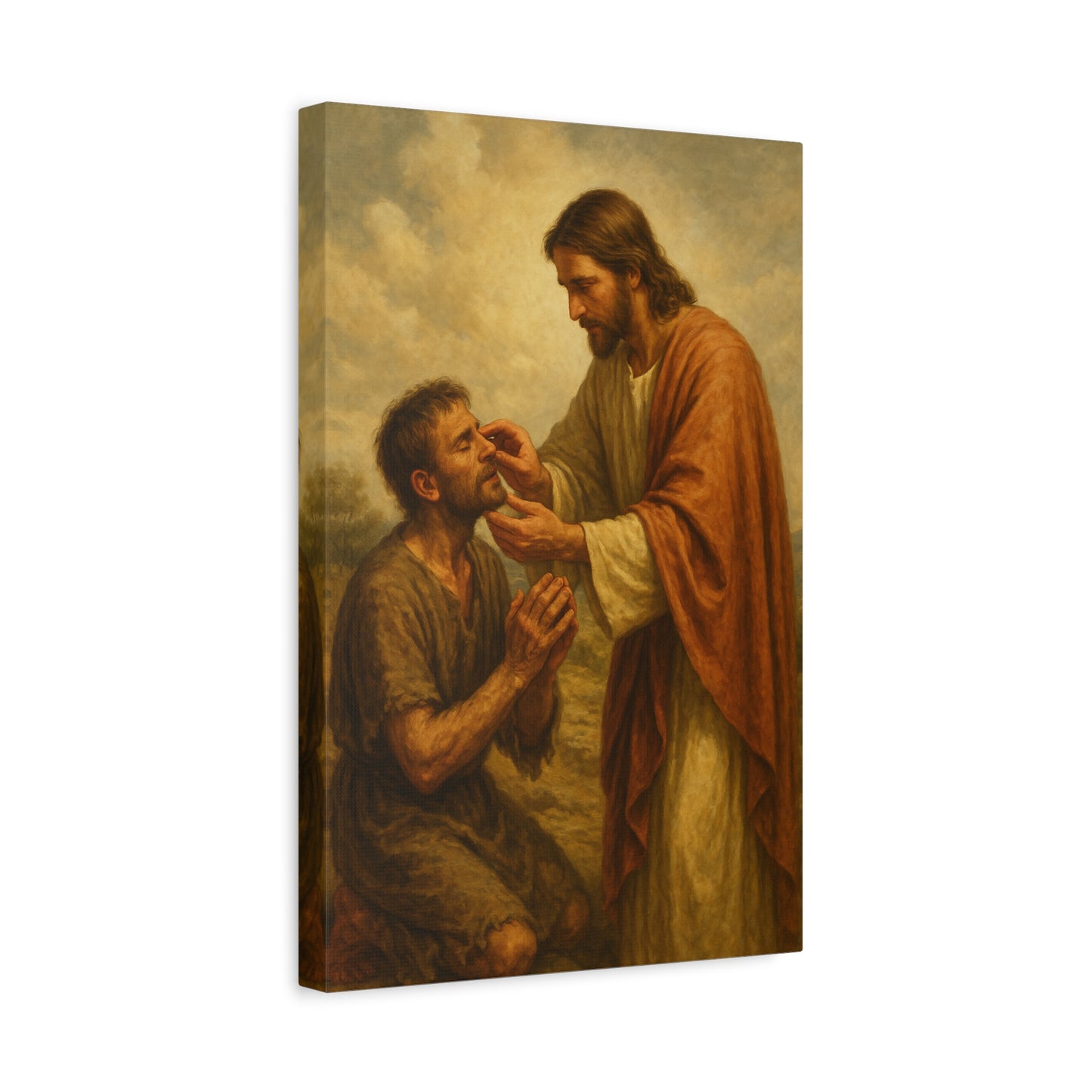 “Ephphatha – Jesus Heals a Deaf and Mute Man” - Canvas Art