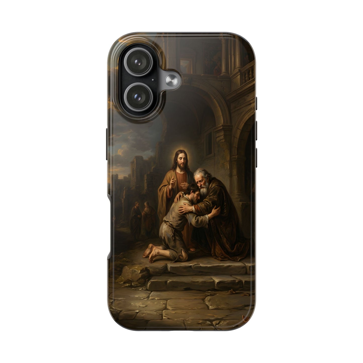 The prodigal son running toward his father - Phone Case