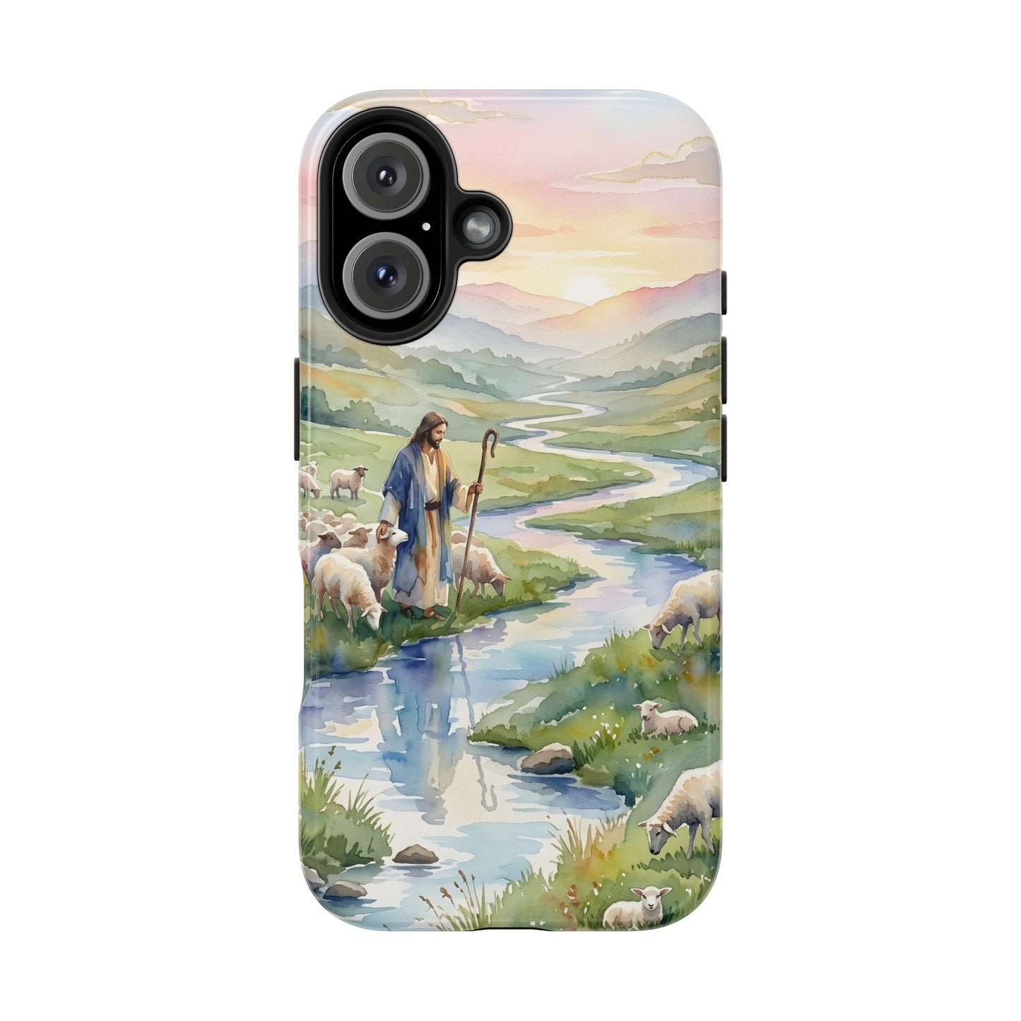 “Still Waters - Shepherd Leads His Flock” - Phone Case