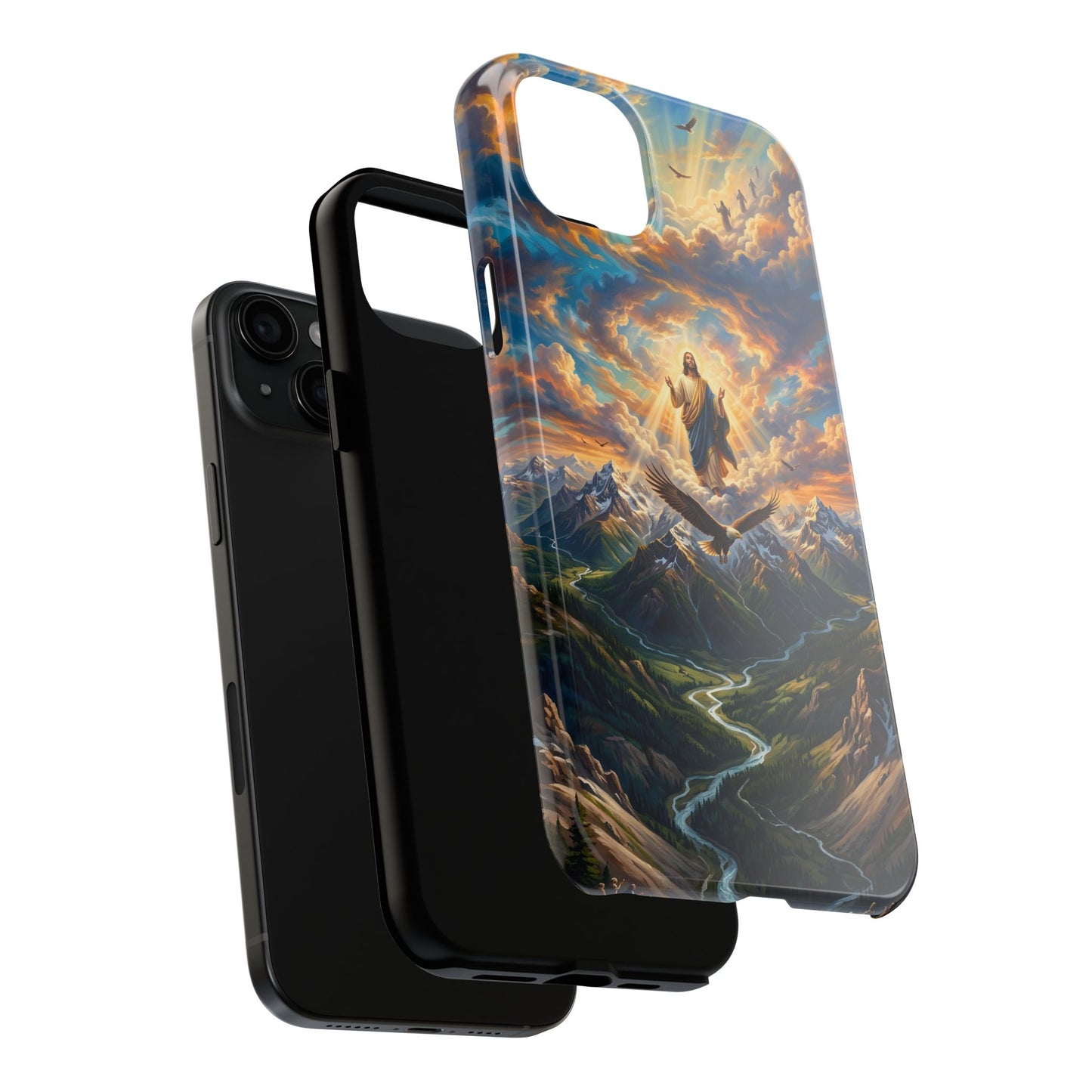 “Soaring Like Eagles - Hope in the Lord Over Mountains” - Phone Case