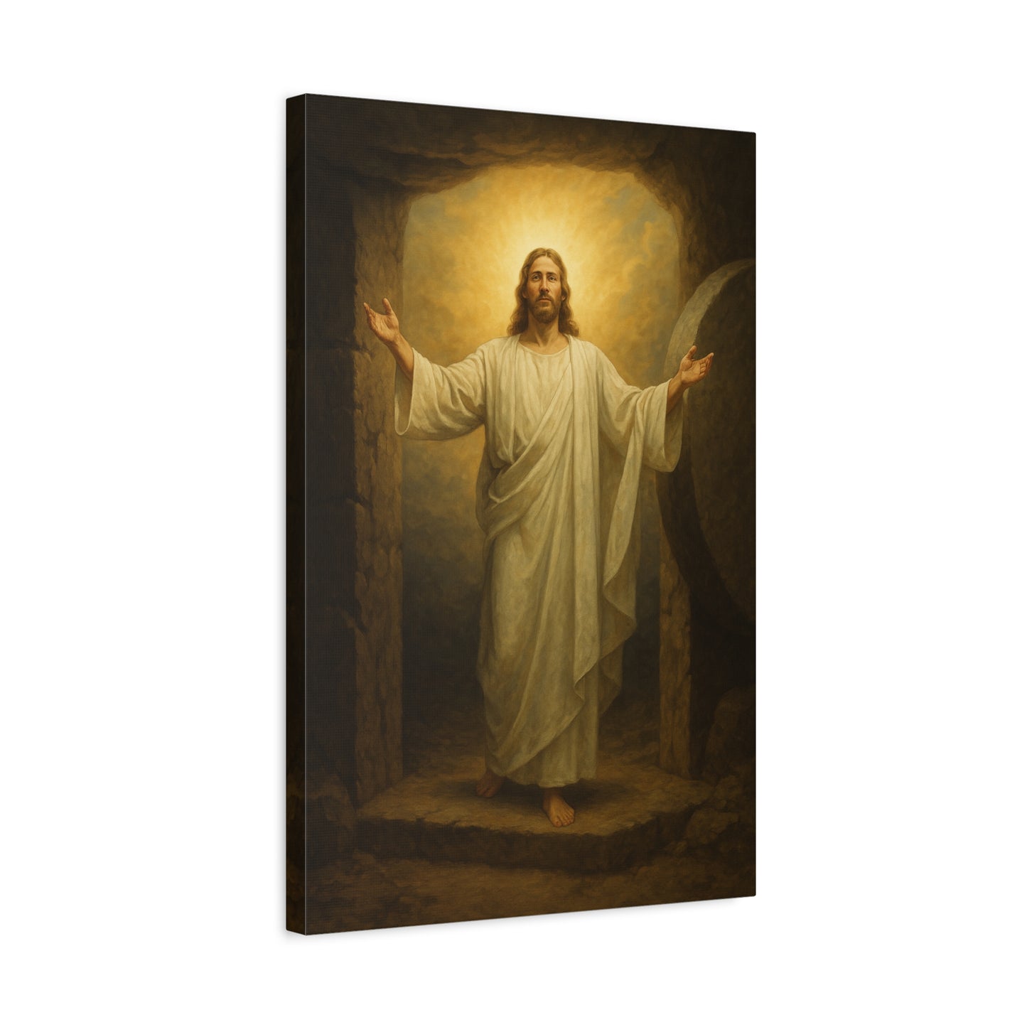 “He Is Risen – Luke 24:5–8” - Canvas Art