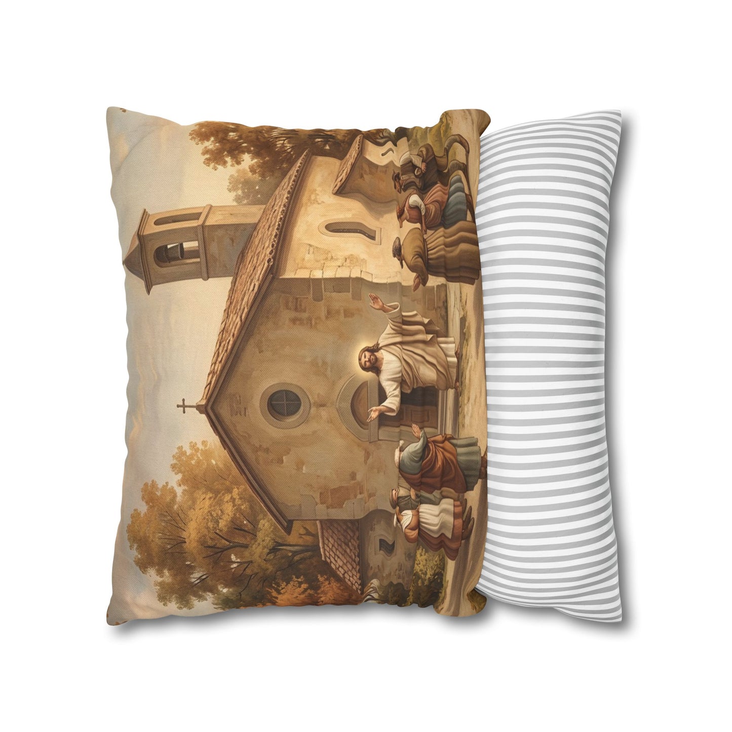 “Sanctuary in Serenity - Autumn's Golden Embrace” - Pillowcase