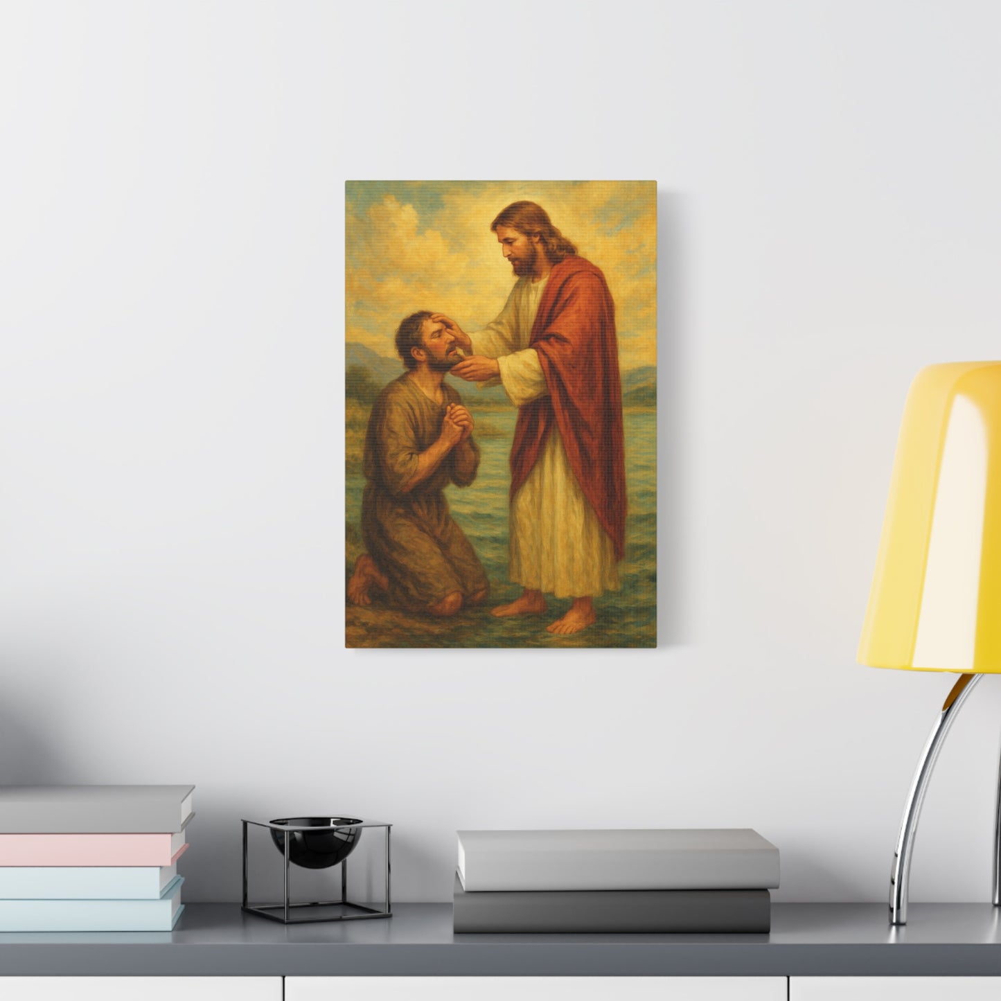 “Eyes Opened – Jesus Heals the Blind Man” - Canvas Art