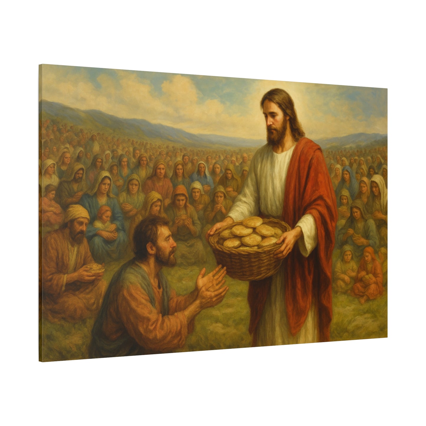 “Jesus Feeds the 4,000 – Matthew 15:32–39” - Canvas Art