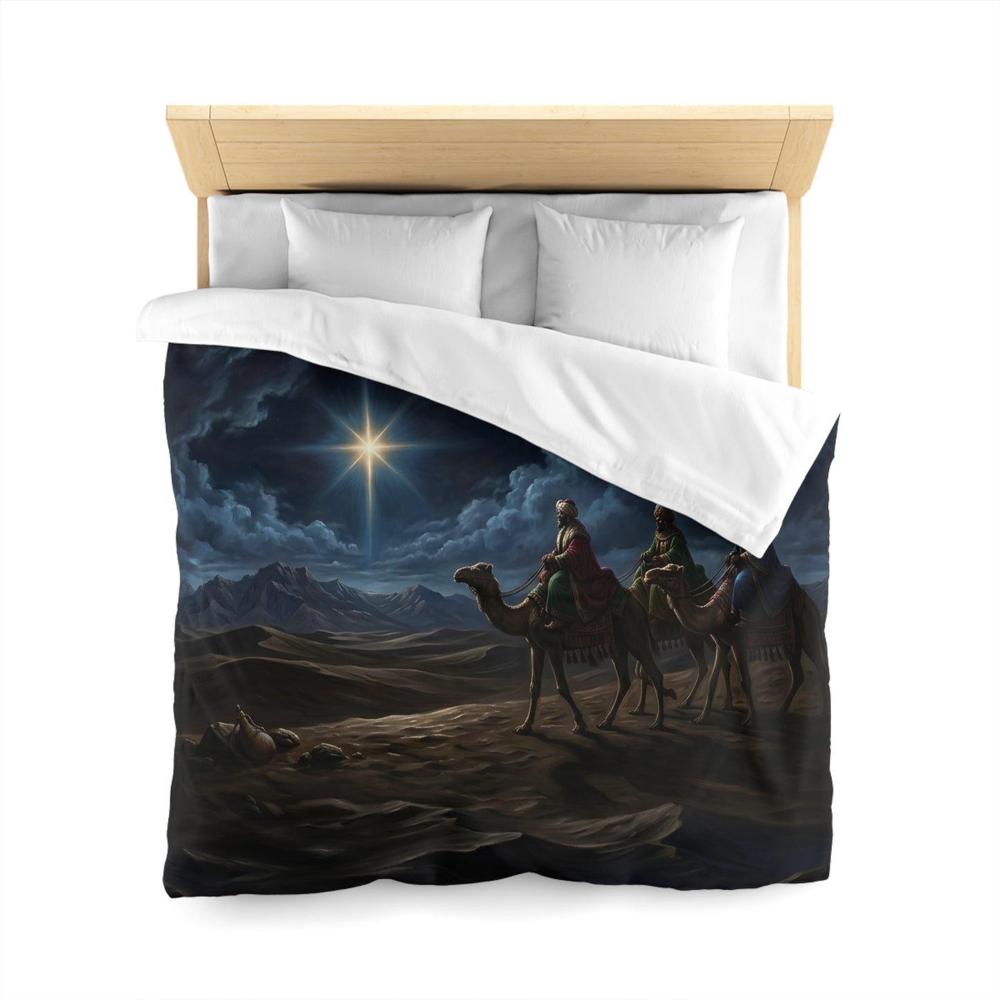 “Journey to Bethlehem - Wise Men Follow the Star” - Duvet Cover