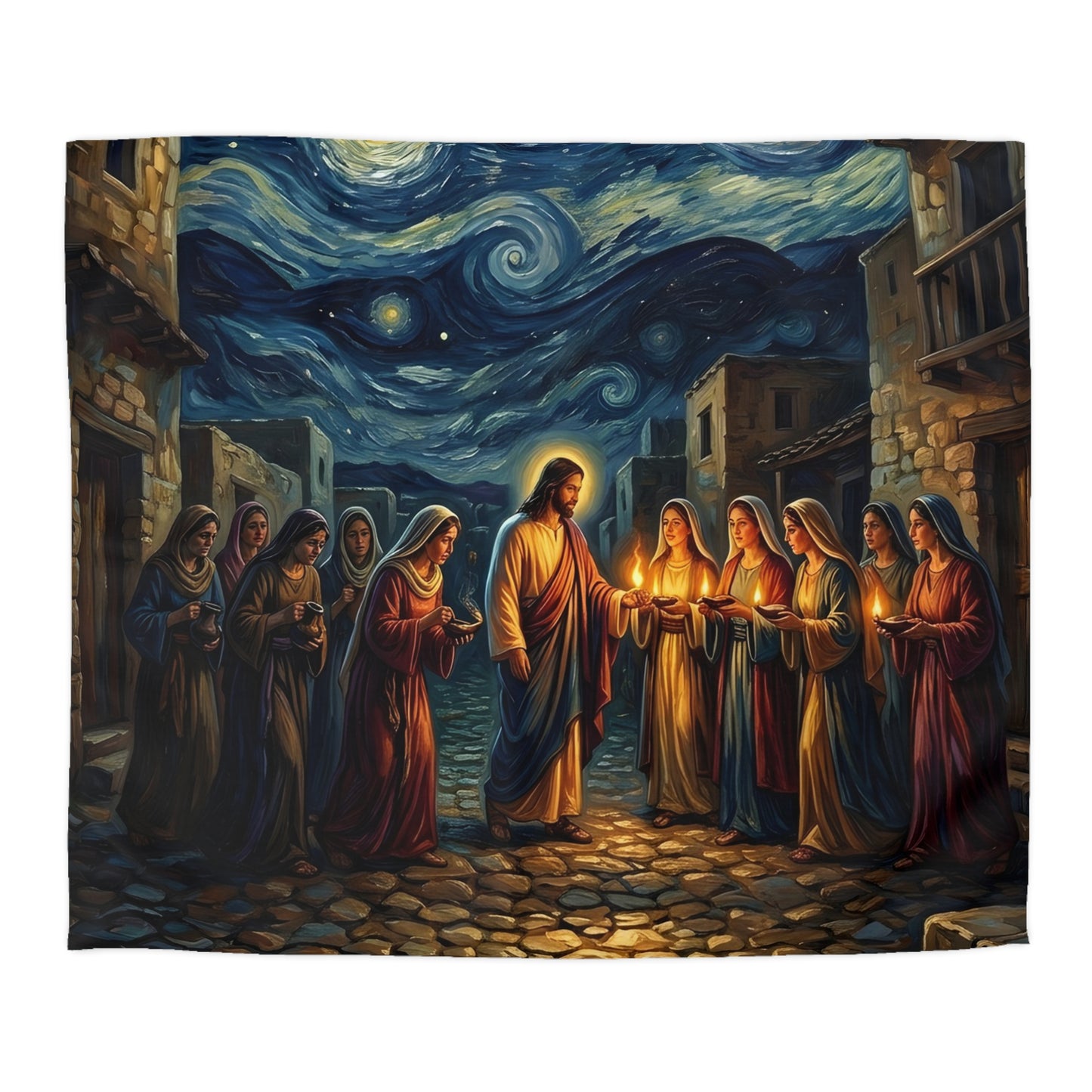 “Be Ready - Ten Virgins in Midnight Darkness” - Duvet Cover