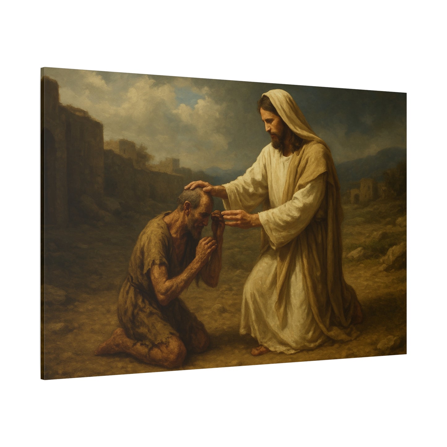 “Stretch Out Your Hand – Jesus Heals the Withered Hand” - Canvas Art