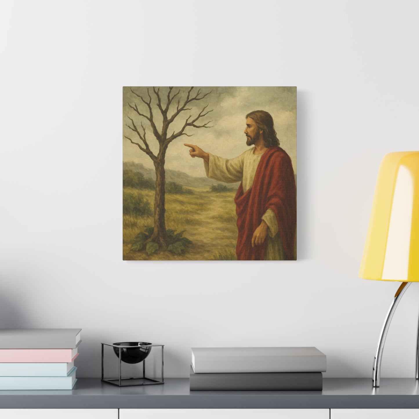 “May No Fruit Grow – Jesus Curses the Barren Fig Tree” - Canvas Art