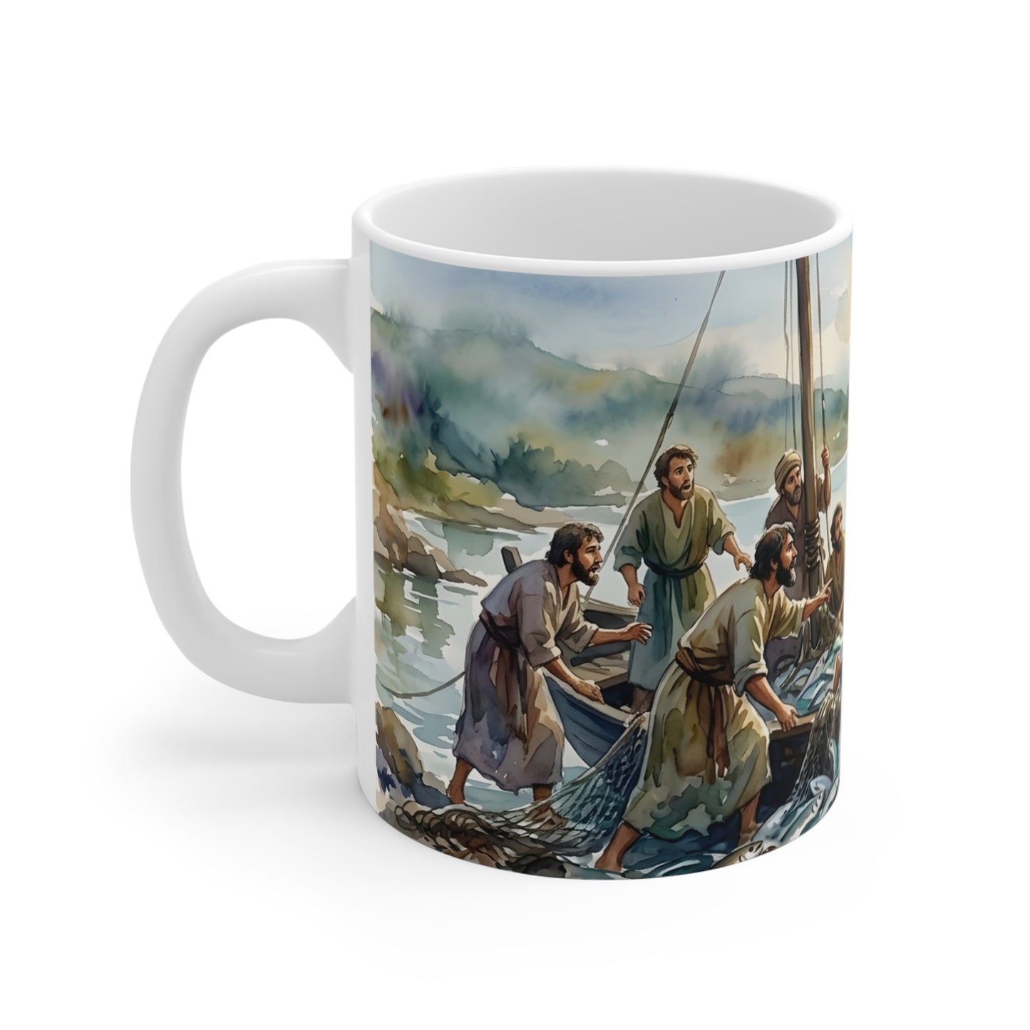 “Cast Your Nets - The Miraculous Catch” - Coffee Mug