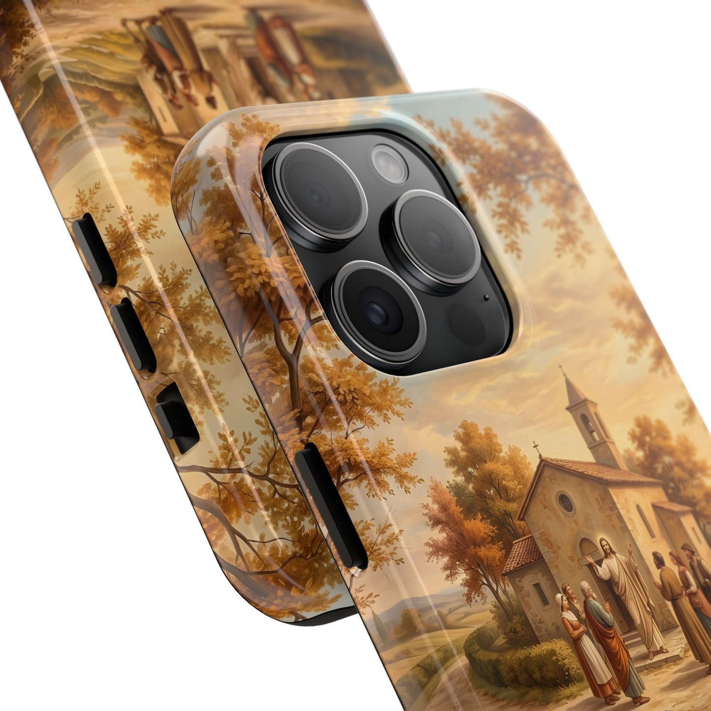 “Sanctuary in Serenity - Autumn's Golden Embrace” - Phone Case