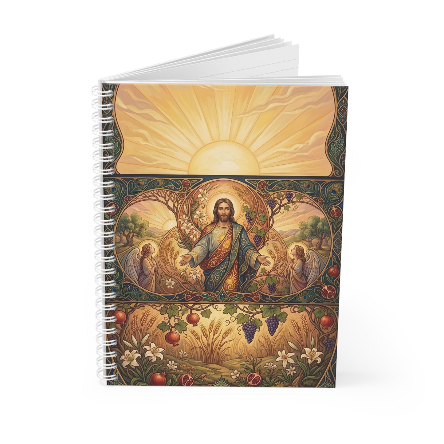 “New Mercies Every Morning - Golden Dawn of Hope” - Spiral Notebook