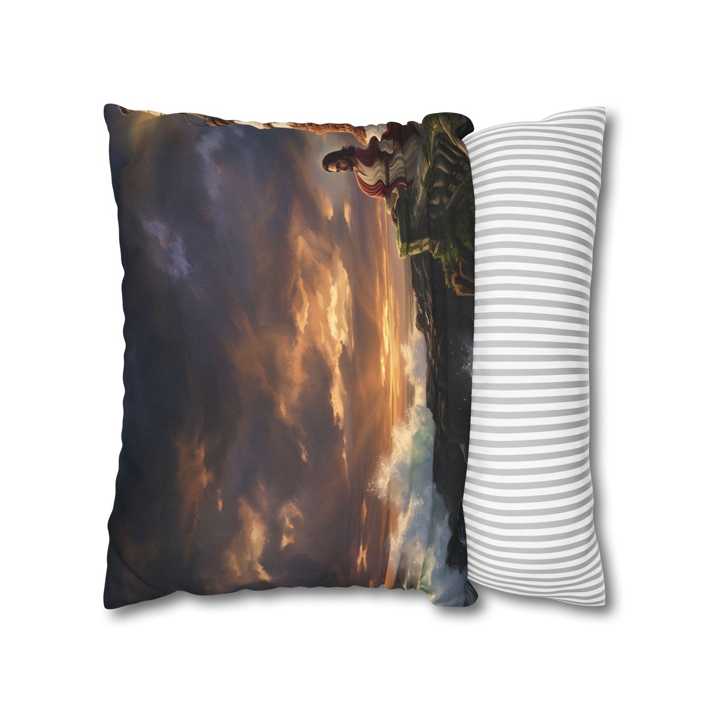 “Steadfast Hope - Lighthouse in the Storm” - Pillowcase