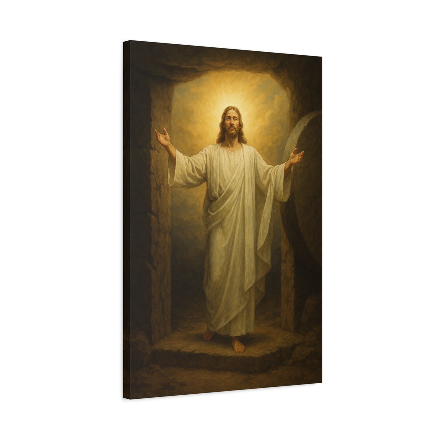 “He Is Risen – Luke 24:5–8” - Canvas Art