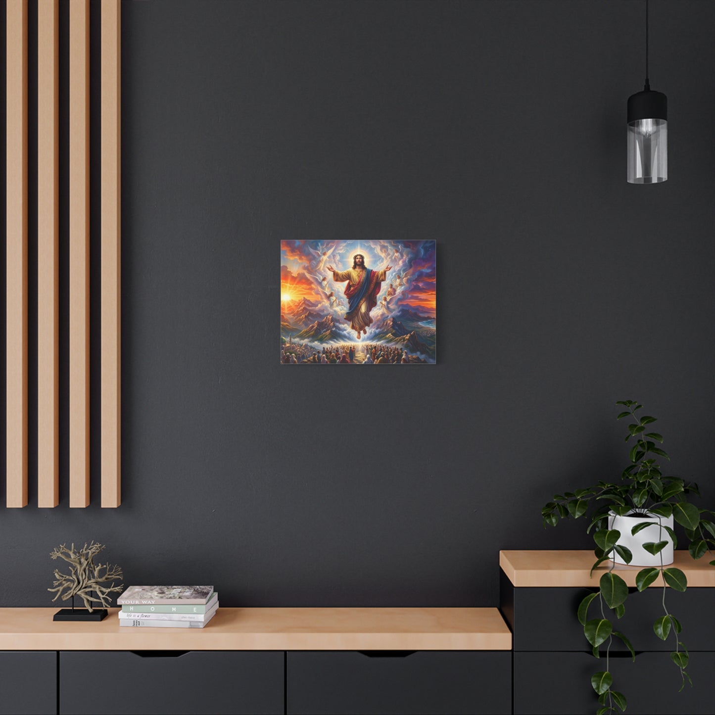 “From Sunrise to Sunset - God Enthroned Above All Nations” - Canvas Art