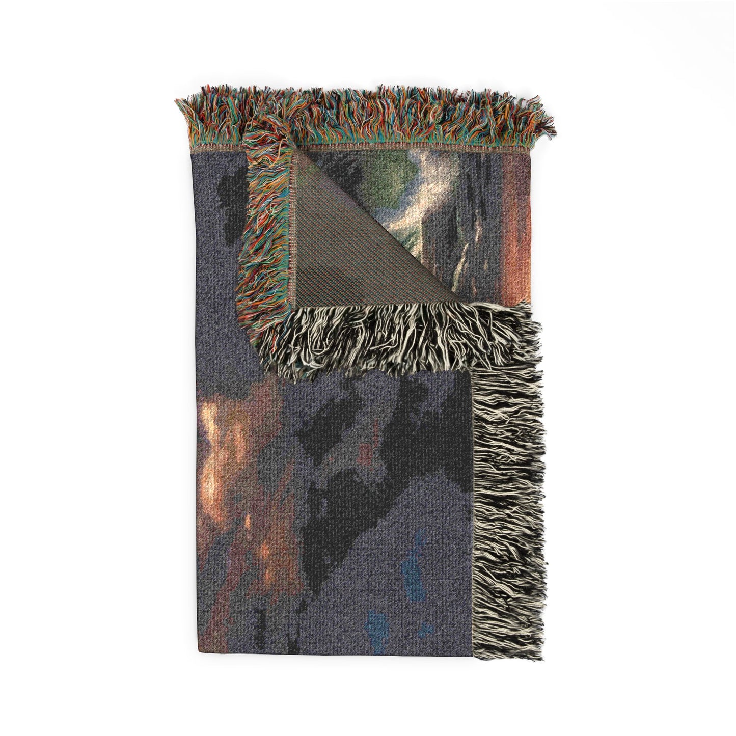 “Steadfast Hope - Lighthouse in the Storm” - Woven Blanket
