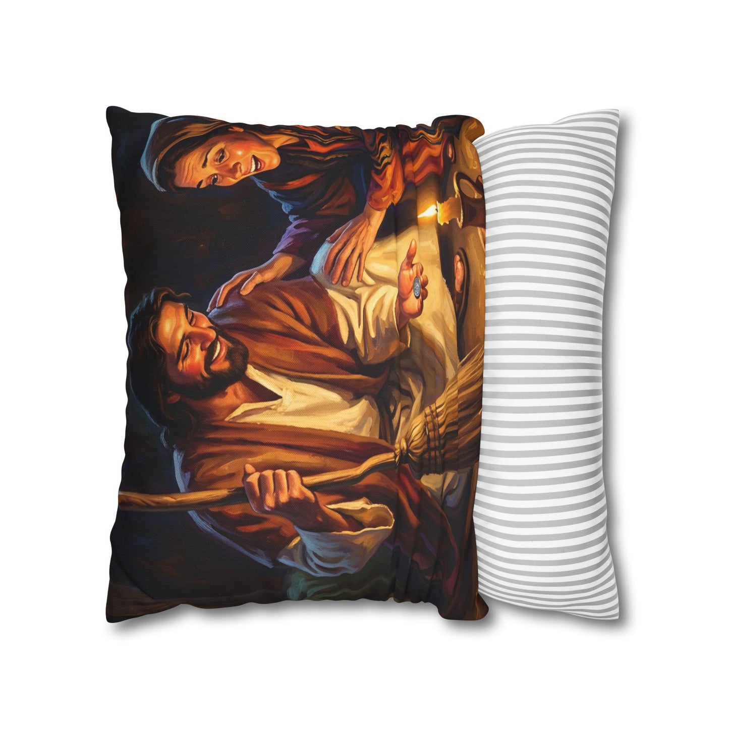 “Lost and Found - The Sweeping Woman of Luke 15” - Pillowcase
