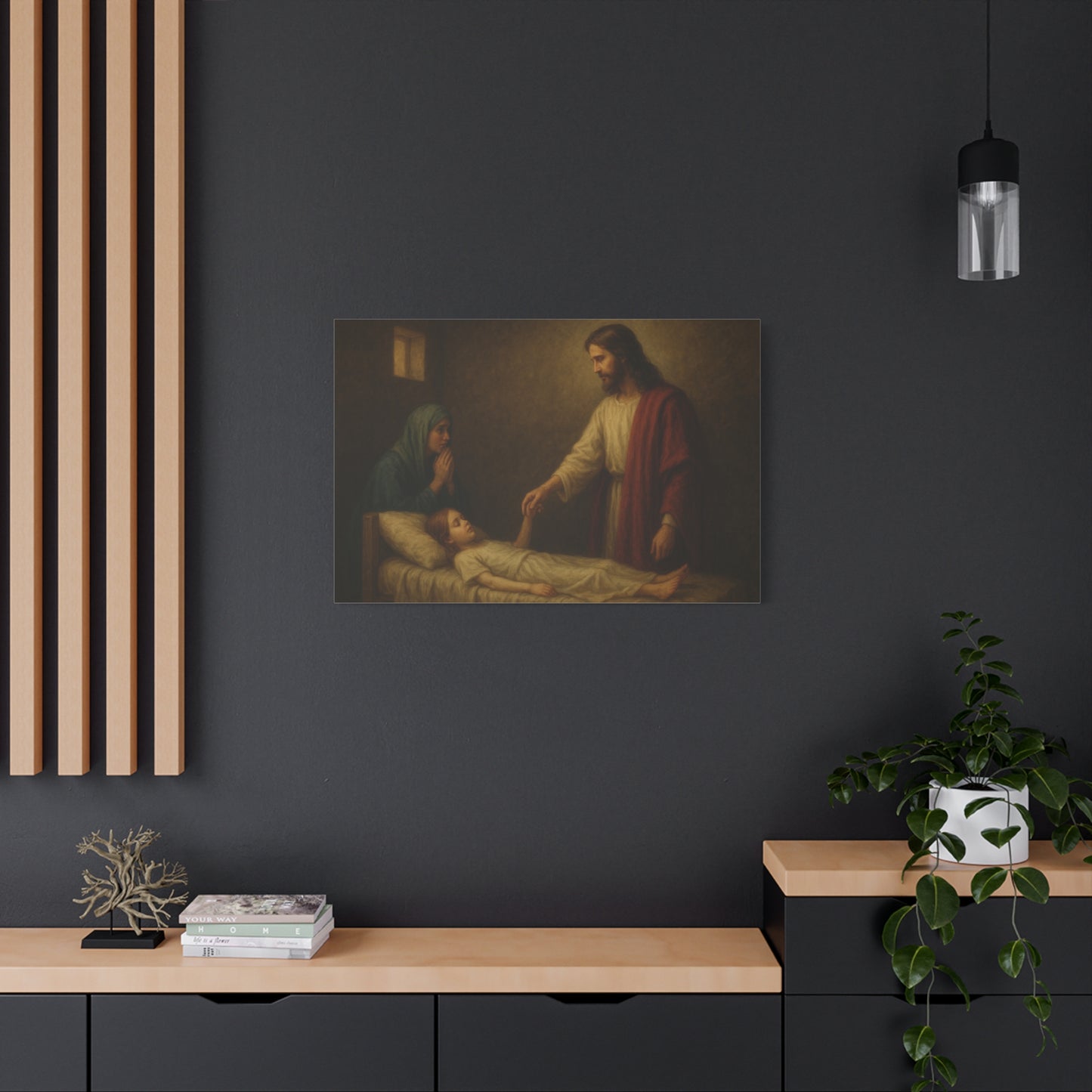 “Talitha Cumi – Jesus Raises the Ruler’s Daughter” - Canvas Art