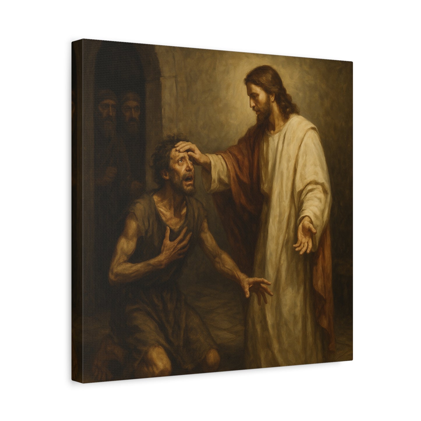 “Freedom Restored – Jesus Heals the Demon-Possessed Man” - Canvas Art