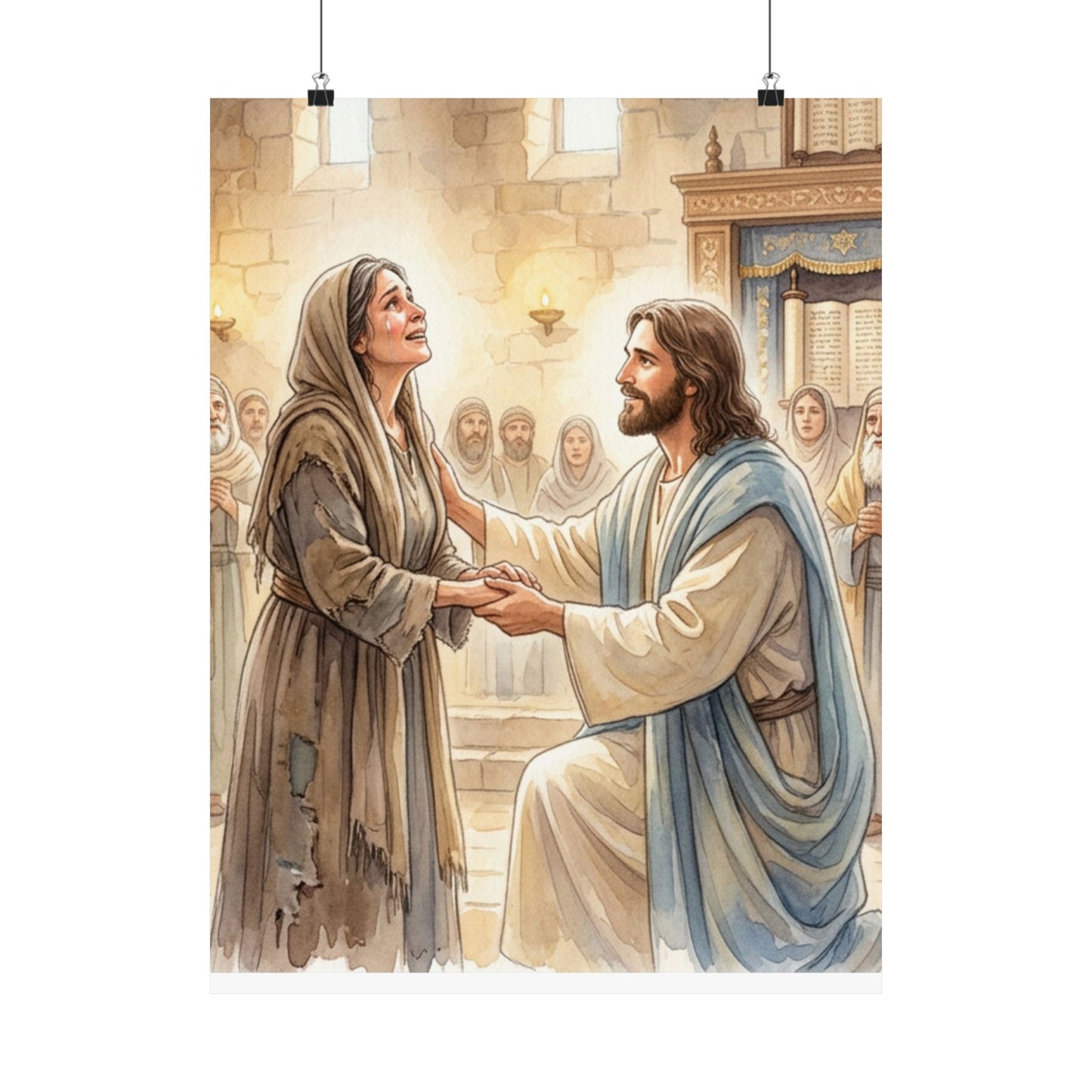 “Released - Jesus Heals the Bent Woman” - Poster