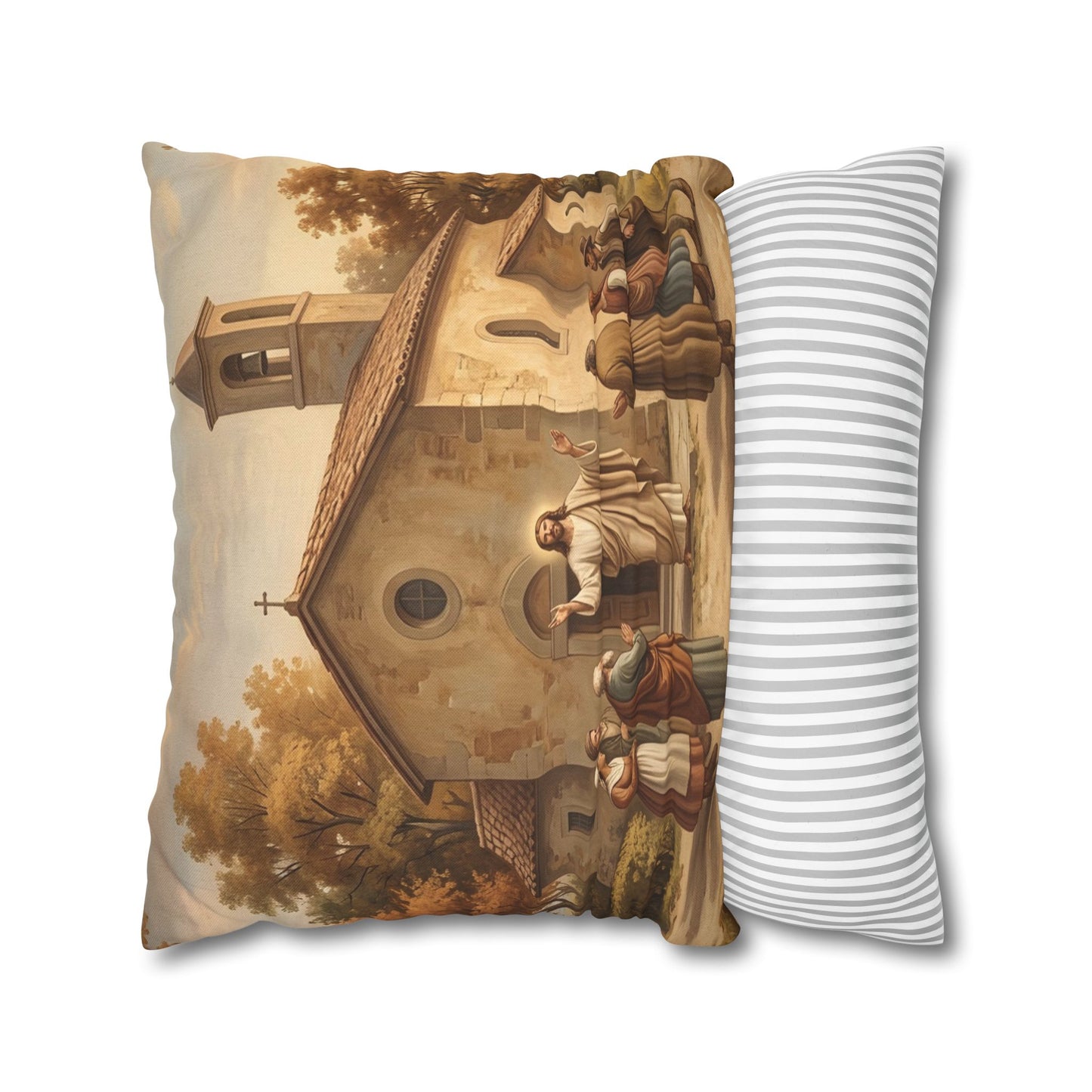 “Sanctuary in Serenity - Autumn's Golden Embrace” - Pillowcase