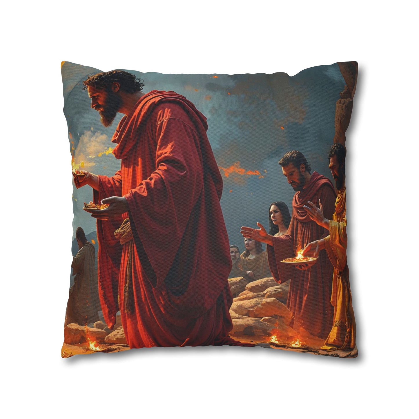 “Righteous Offering - Cain and Abel's Sacrifices” - Pillowcase