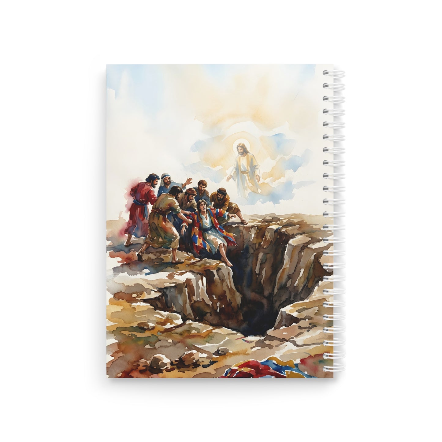 “Betrayal and Providence - Joseph in the Pit” - Spiral Notebook