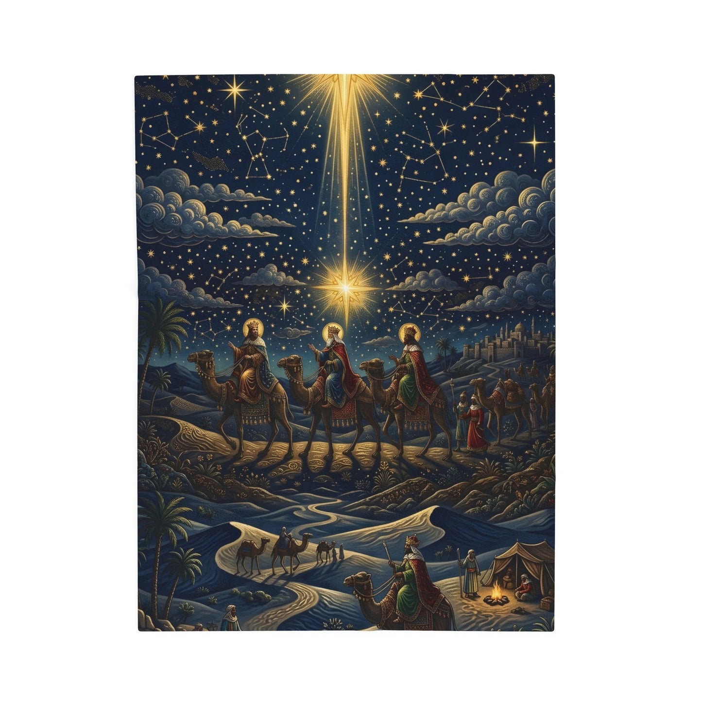 “Star of Wonder - Journey of the Magi” - Plush Blanket