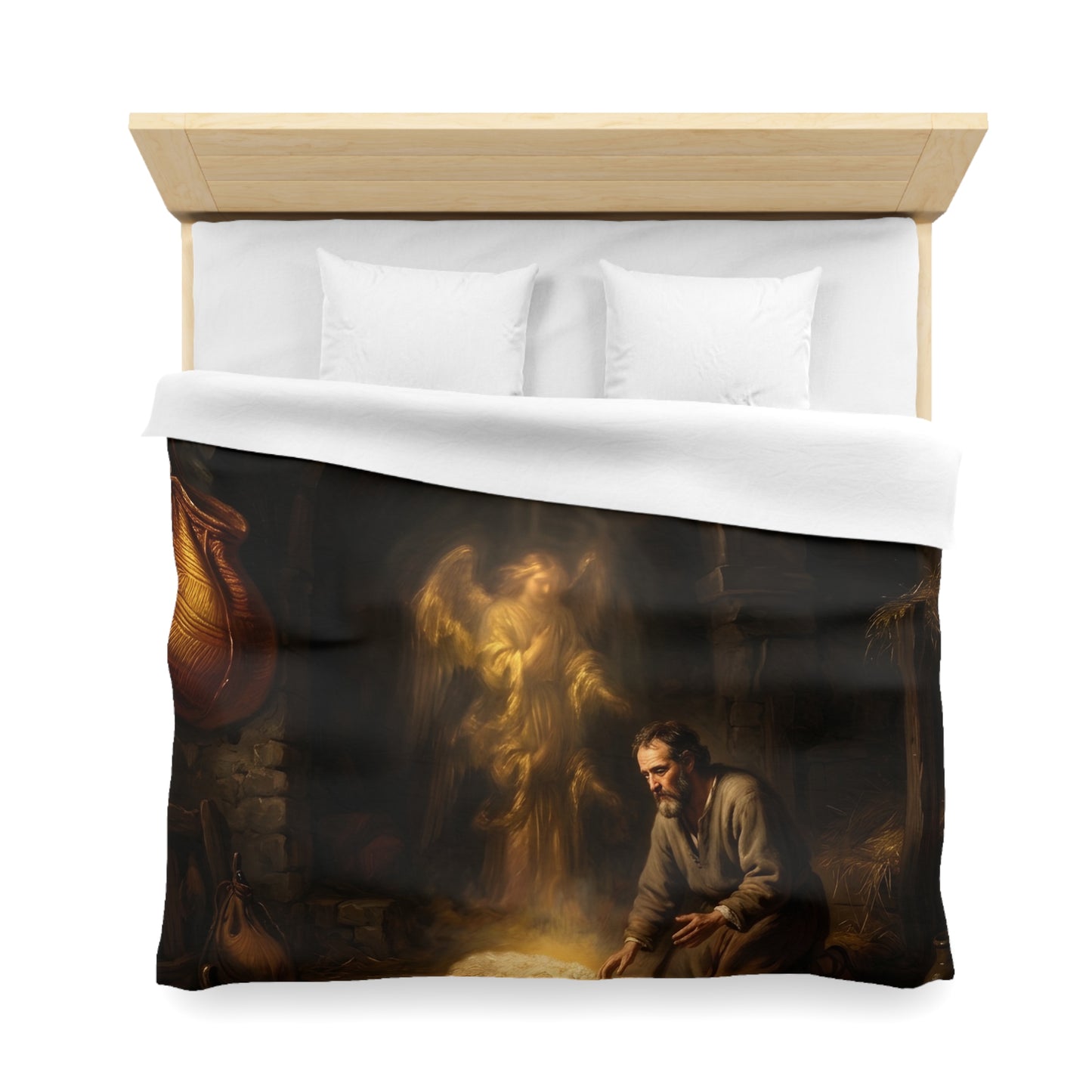 “Gideon's Fleece - Seeking Confirmation from God” - Duvet Cover
