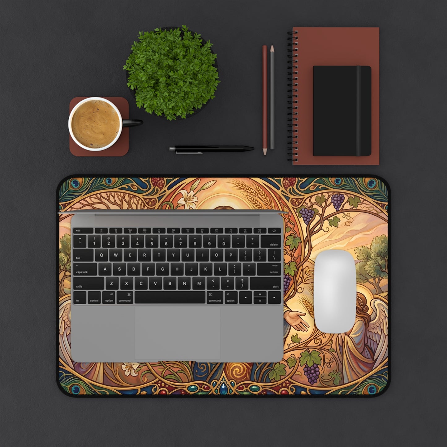 “New Mercies Every Morning - Golden Dawn of Hope” - Desk Mat