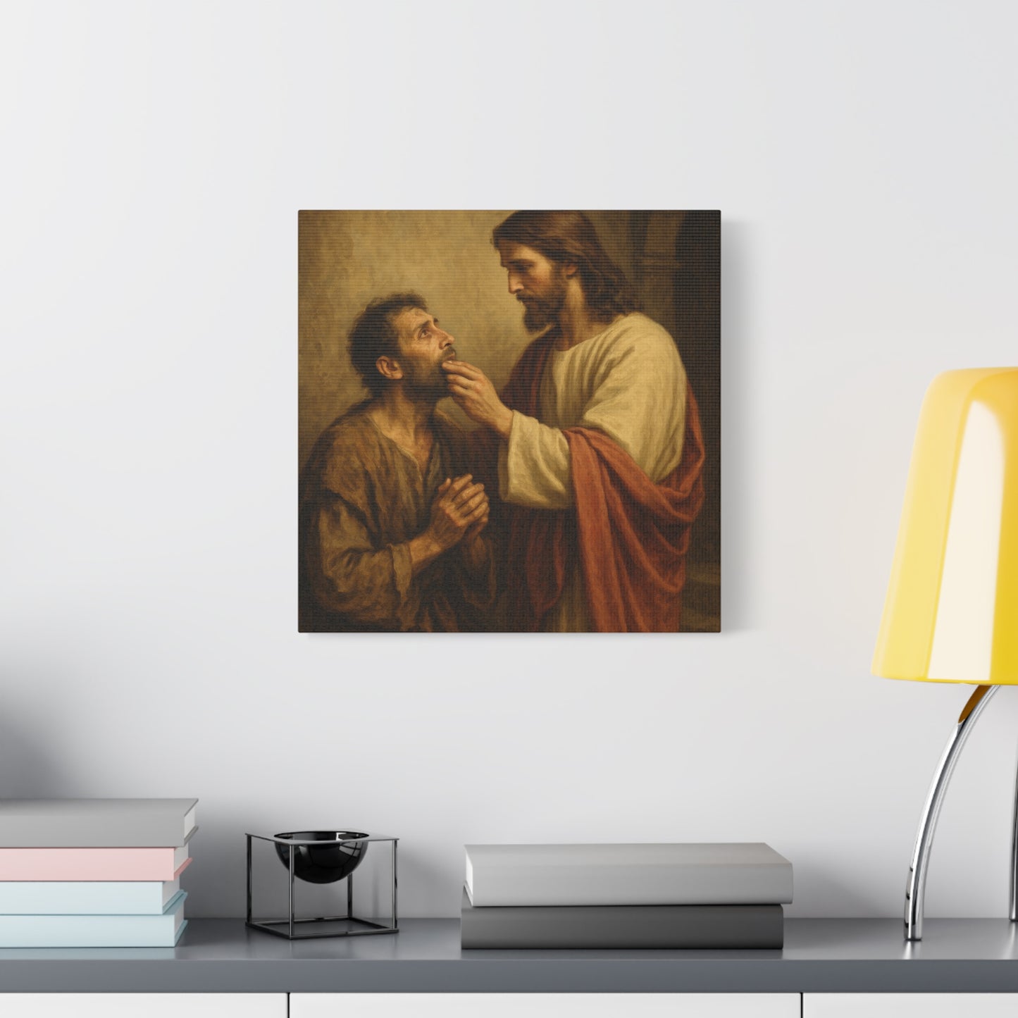 “He Spoke Plainly – Jesus Loosens the Tongue of the Mute” - Canvas Art