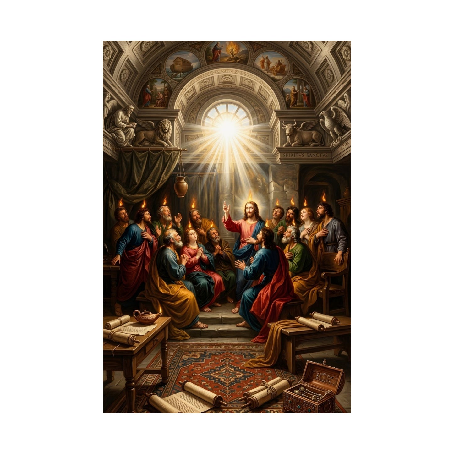“Tongues of Fire - The Pentecost Outpouring” - Poster