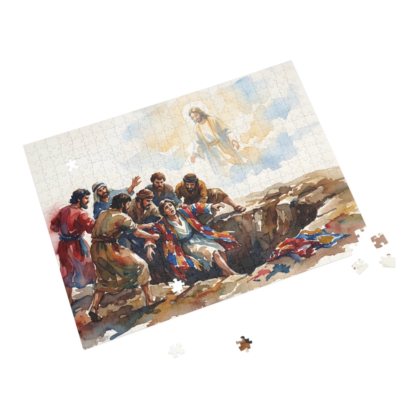 “Betrayal and Providence - Joseph in the Pit” - Jigsaw Puzzle