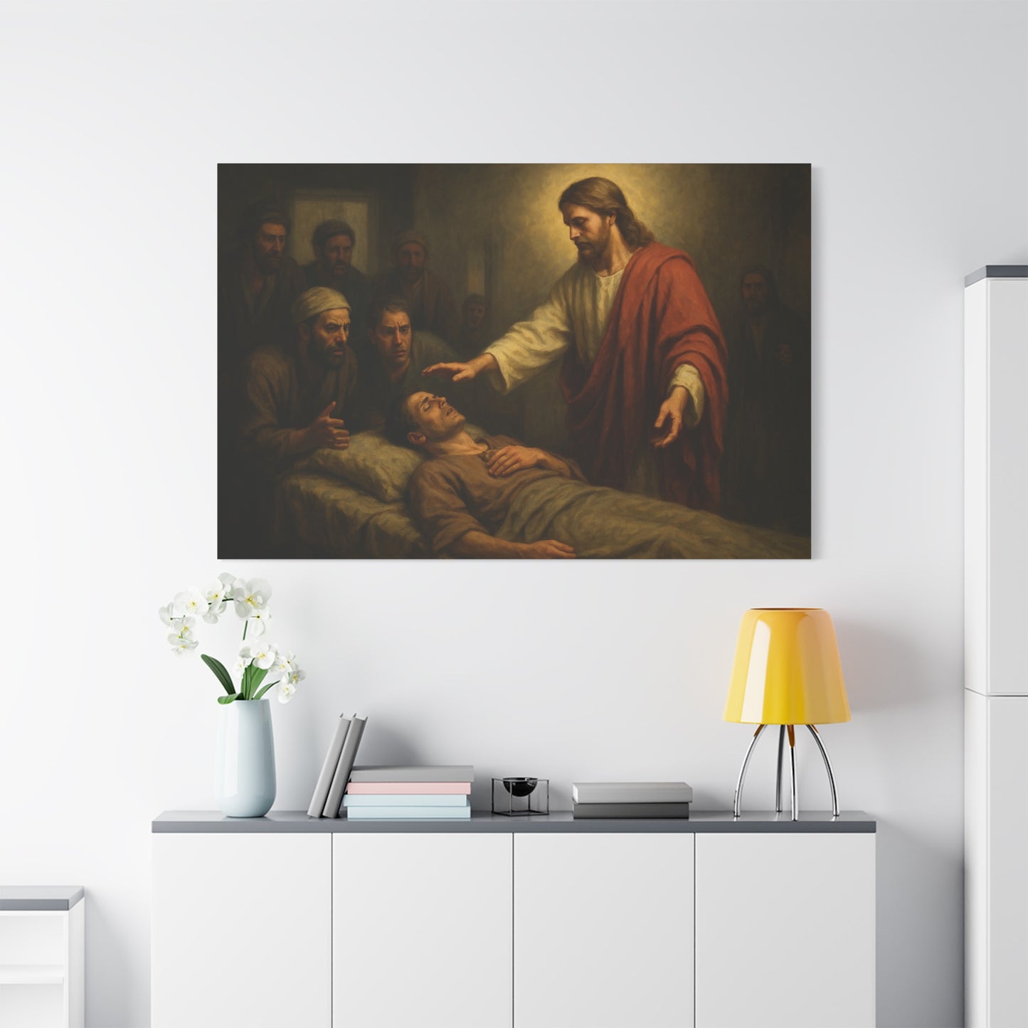 “Rise and Walk – Jesus Heals the Paralyzed Man” - Canvas Art