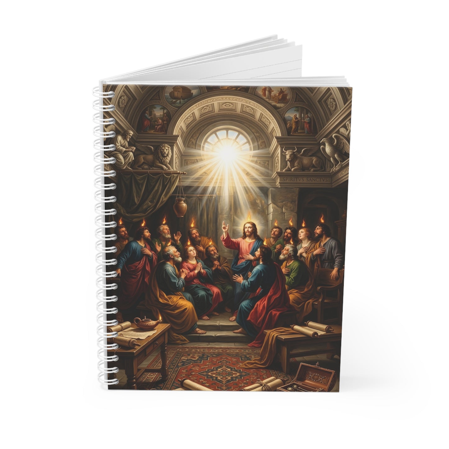 “Tongues of Fire - The Pentecost Outpouring” - Spiral Notebook