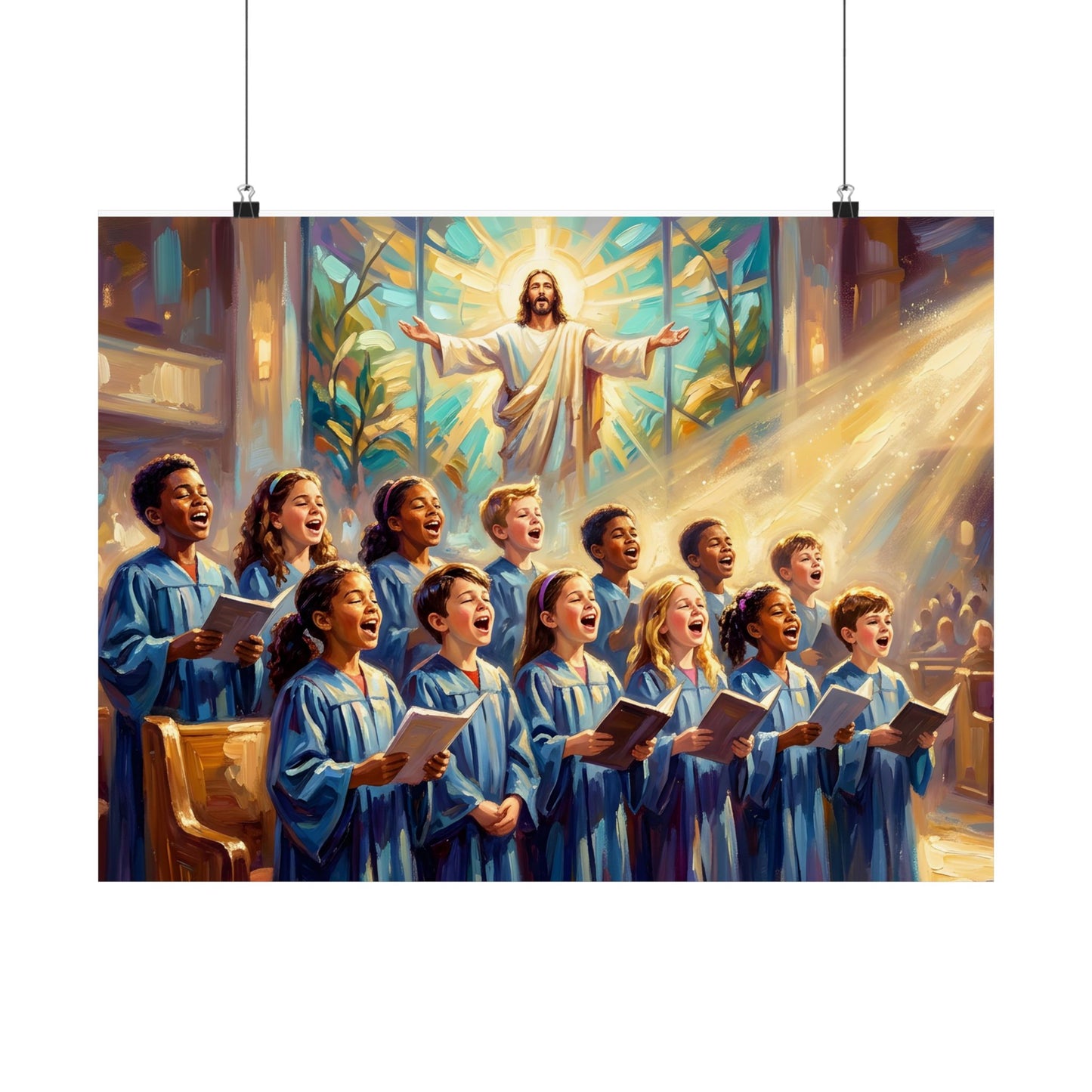 “Make a Joyful Noise - Children Sing Praise” - Poster